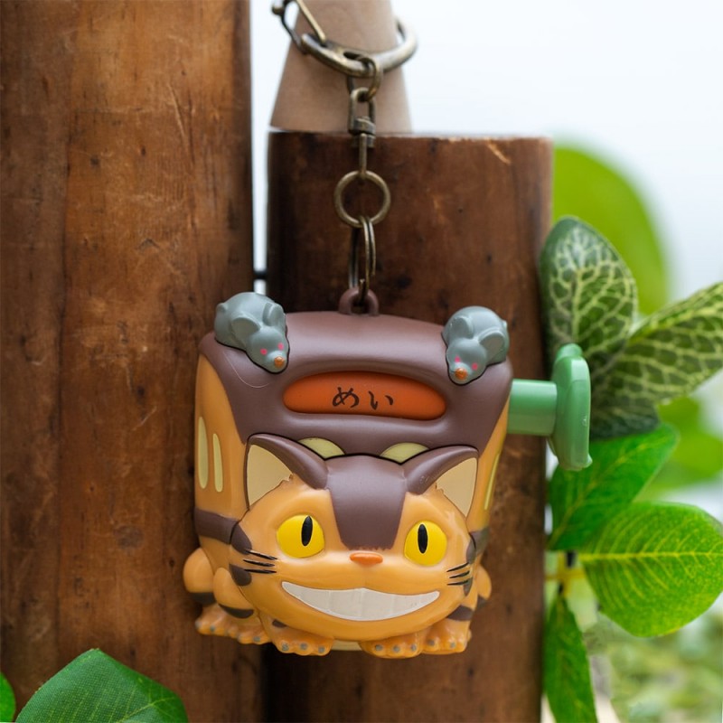Catbus destination Kurukuru keyring My Neighbour Totoro