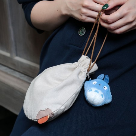 Bags - Laced pouch with Middle Totoro - My Neighbour Totoro