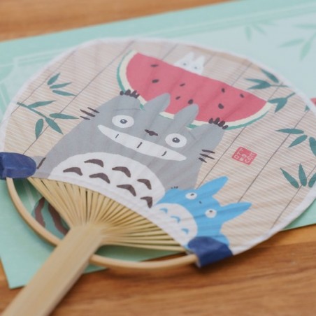 Accessoires - Éventail Bambou & Enveloppe Totoro avec Pastèque - Mon Voisin Totoro