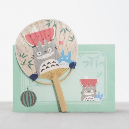 Accessoires - Éventail Bambou & Enveloppe Totoro avec Pastèque - Mon Voisin Totoro