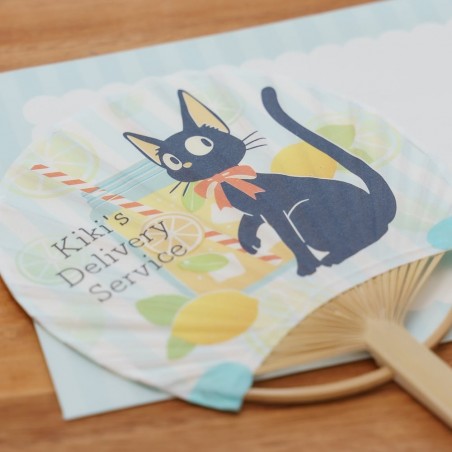 Accessories - Bamboo Fan & Letter Set Jiji with Lemon - Kiki's Delivery Service