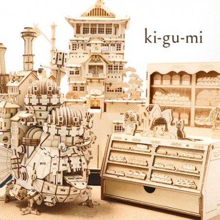 Loisirs créatifs - Maquette en bois Kigumi Château de Hauru - Le Château ambulant