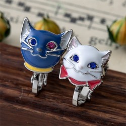 Joyería - Pendientes perforados Yuki & Lune - Haru en el reino de los gatos