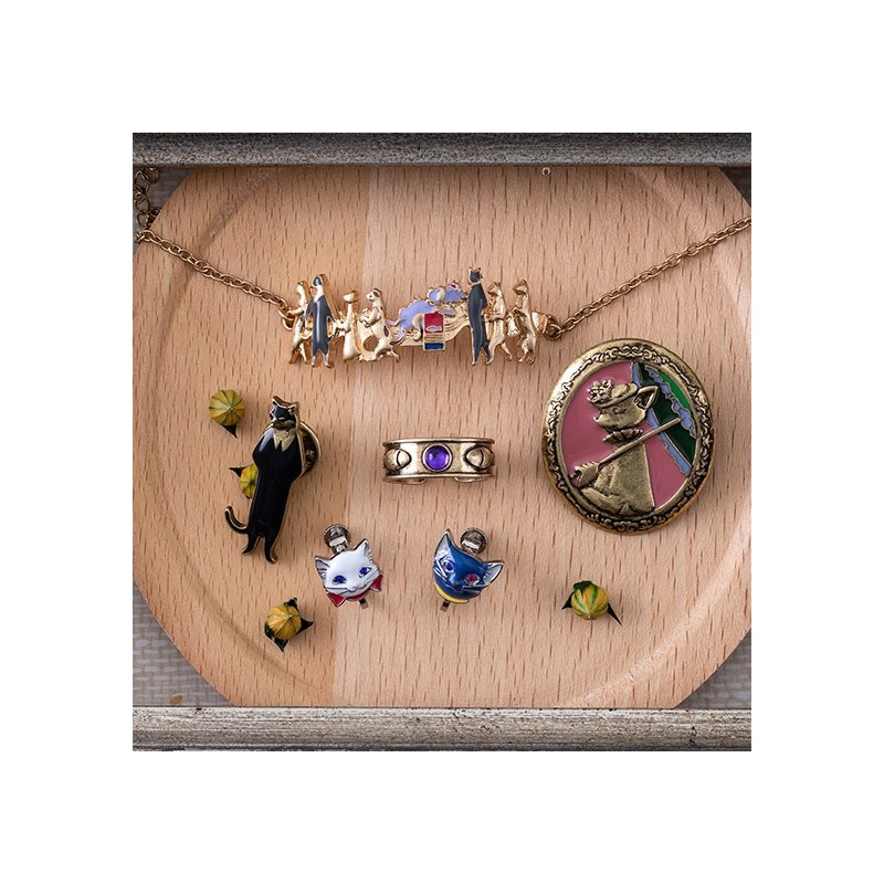 Bijoux - Boucles d’oreilles percées Yuki & Lune - Le Royaume des chats