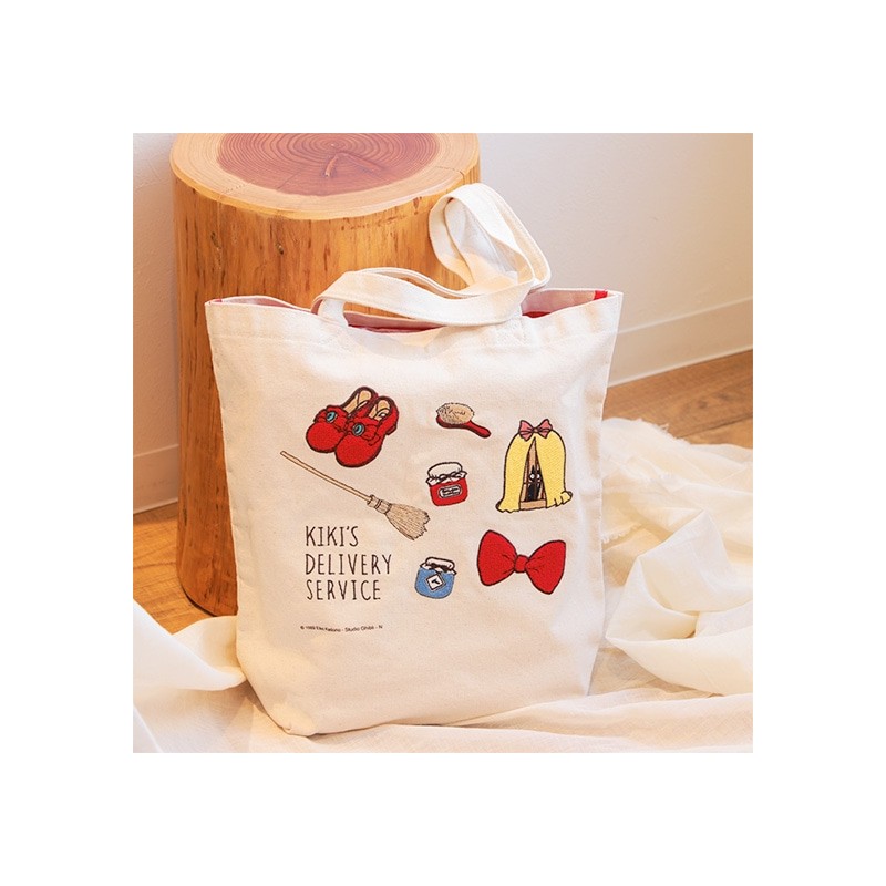 Bags - Embroidery Canvas Tote bag Kiki - Kiki's Delivery Service