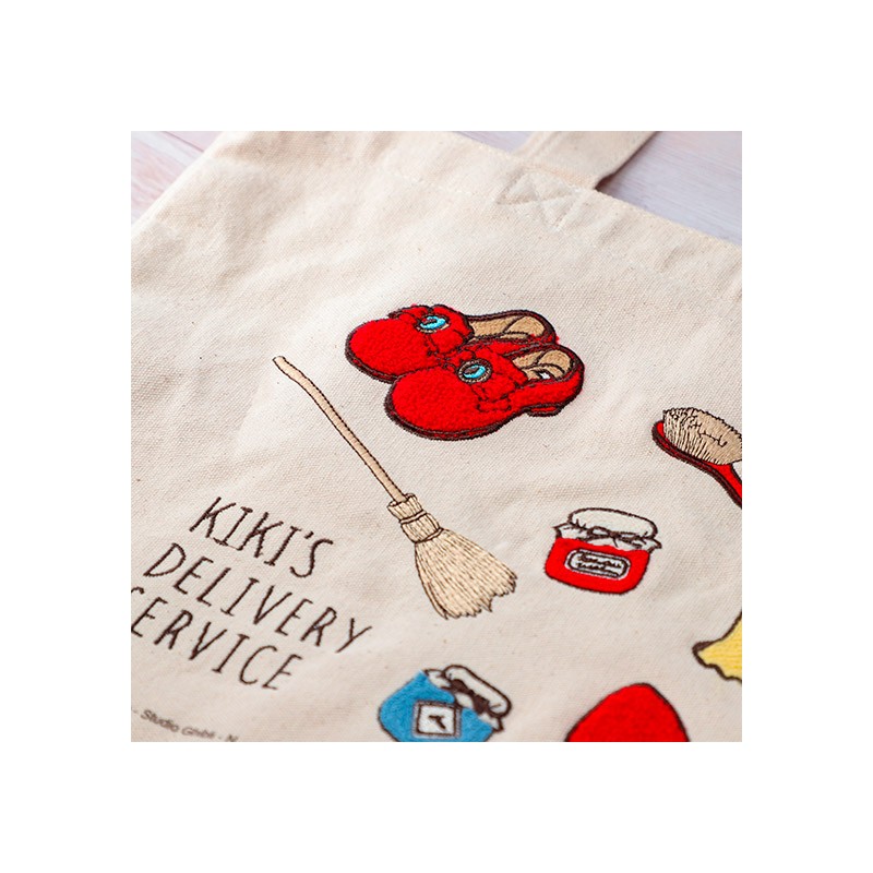 Bags - Embroidery Canvas Tote bag Kiki - Kiki's Delivery Service