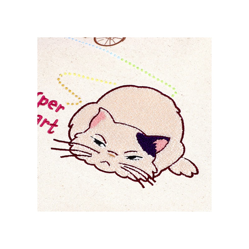 Bags - Embroidery Canvas Tote bag the Path of Twos - Whisper of the Heart