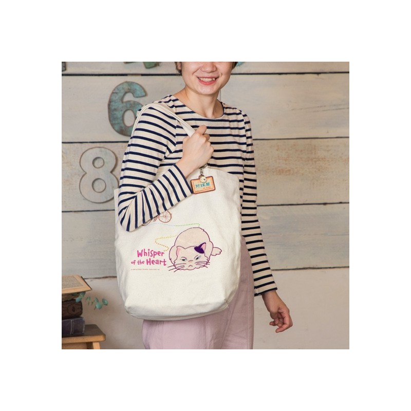 Bags - Embroidery Canvas Tote bag the Path of Twos - Whisper of the Heart