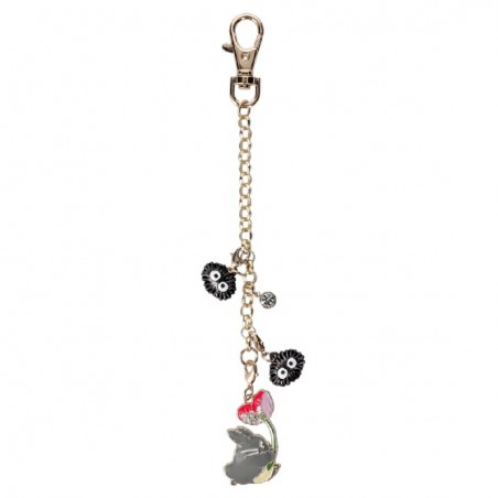 Straps - Chaînette Charms Totoro Gris & Fleur - Mon Voisin Totoro