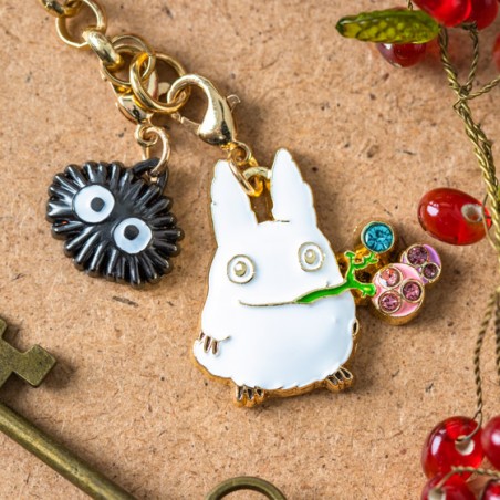 Straps - Chaînette Charms Totoro Blanc & Fruits - Mon Voisin Totoro