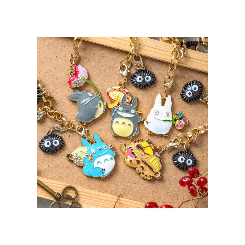 Straps - Chaînette Charms Totoro Blanc & Fruits - Mon Voisin Totoro
