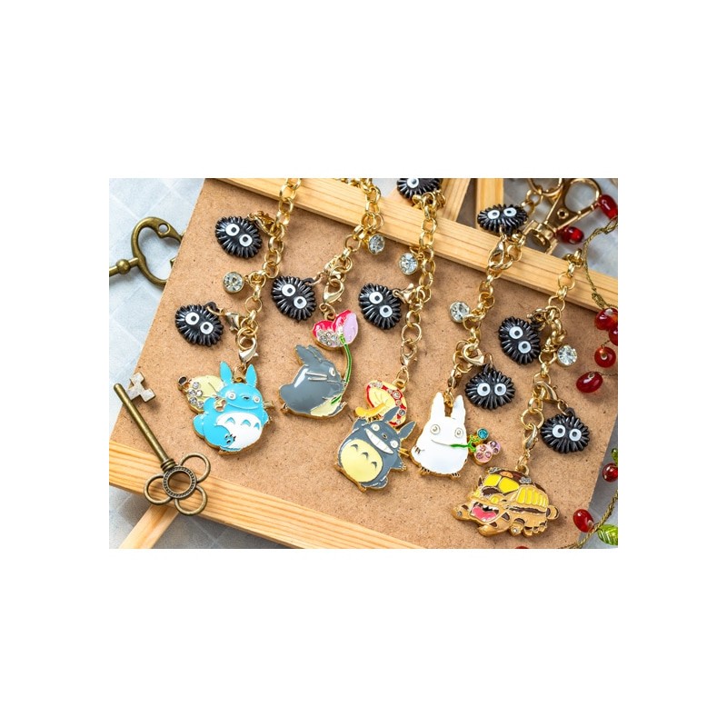 Straps - Chaînette Charms Totoro Blanc & Fruits - Mon Voisin Totoro