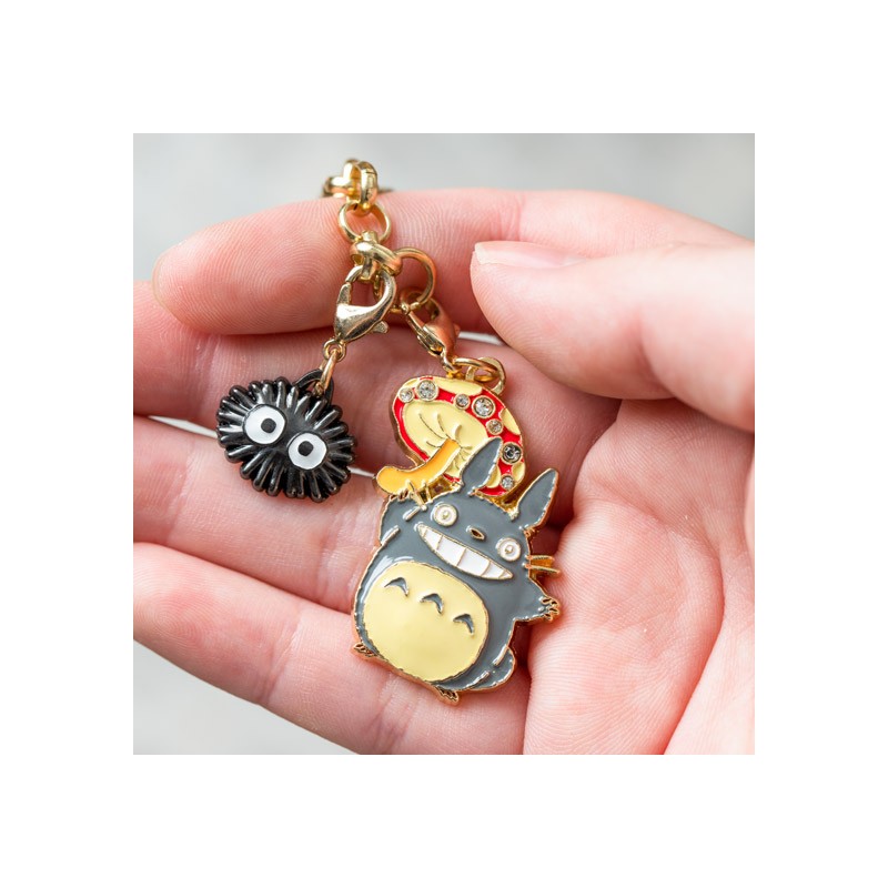 Straps - Chaînette Charms Totoro Blanc & Fruits - Mon Voisin Totoro