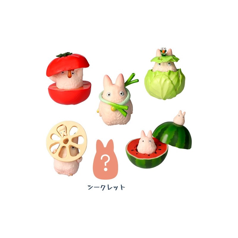 Figurines - Totoro Vegetables Collection 1 Mystery Figurine - My Neighbor Totoro