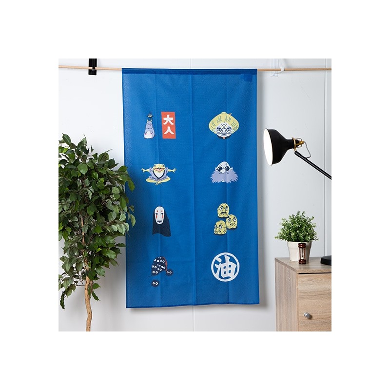 Curtains - Japanese Curtain Kichijo Blue - Spirited Away