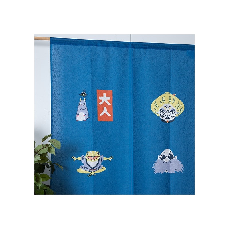 Curtains - Japanese Curtain Kichijo Blue - Spirited Away