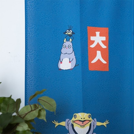 Curtains - Japanese Curtain Kichijo Blue - Spirited Away