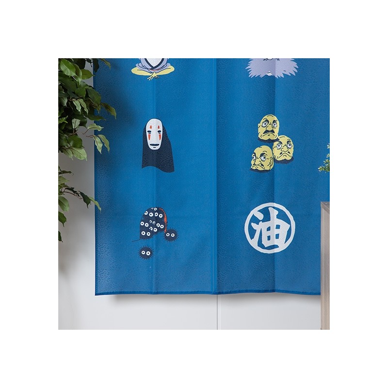 Curtains - Japanese Curtain Kichijo Blue - Spirited Away