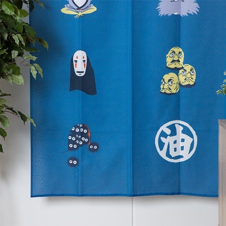 Curtains - Japanese Curtain Kichijo Blue - Spirited Away