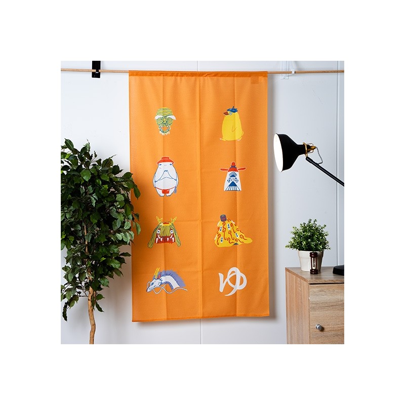 Curtains - Japanese Curtain Kichijo Yellow - Spirited Away