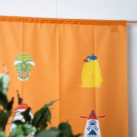 Curtains - Japanese Curtain Kichijo Yellow - Spirited Away