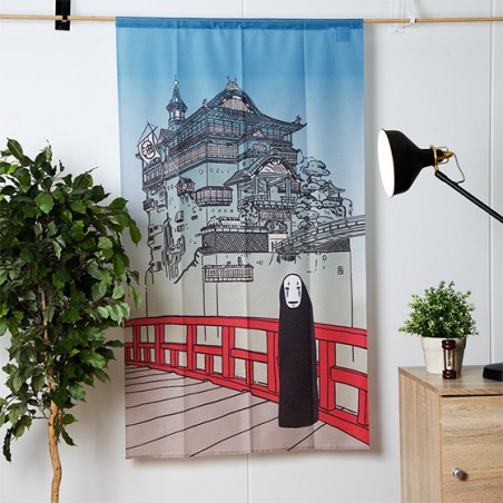 Curtains - Japanese Curtain Aburaya & No Face - Spirited Away