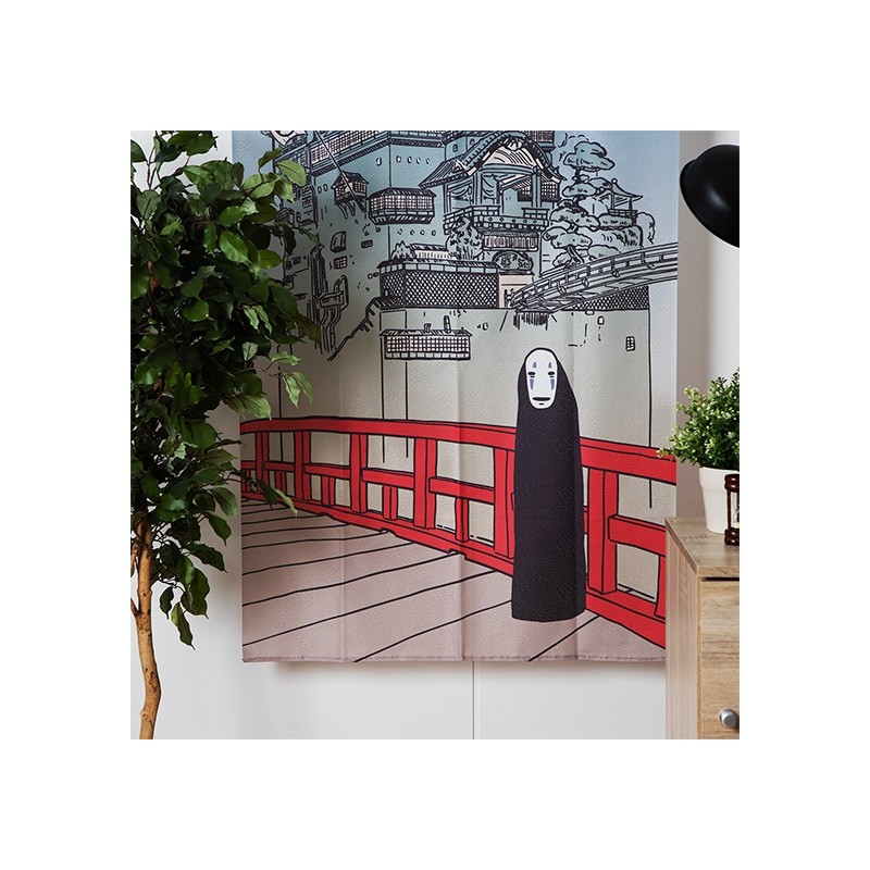 Curtains - Japanese Curtain Aburaya & No Face - Spirited Away