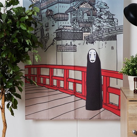 Curtains - Japanese Curtain Aburaya & No Face - Spirited Away