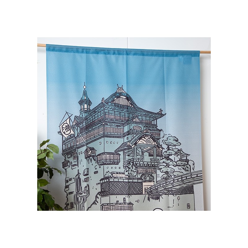 Curtains - Japanese Curtain Aburaya & No Face - Spirited Away