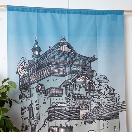 Curtains - Japanese Curtain Aburaya & No Face - Spirited Away
