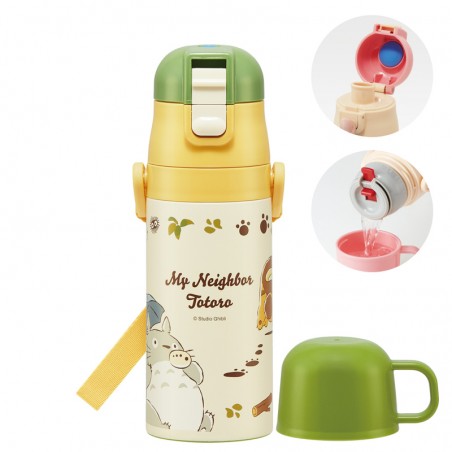 Cuisine et vaisselle - Bouteille Thermos ouverture double Totoro & Chatbus - Mon Voisin Toto