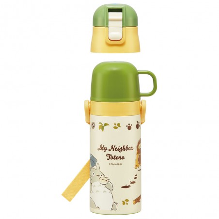 Cuisine et vaisselle - Bouteille Thermos ouverture double Totoro & Chatbus - Mon Voisin Toto