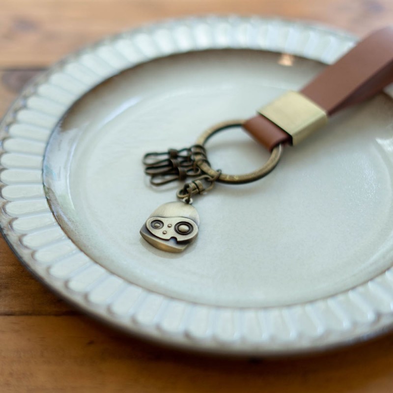 Llaveros - Llavero de piel Robot - El castillo en el cielo