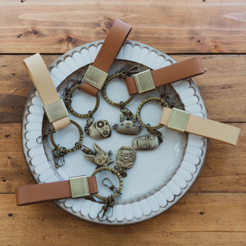 Llaveros - Llavero de piel Robot - El castillo en el cielo