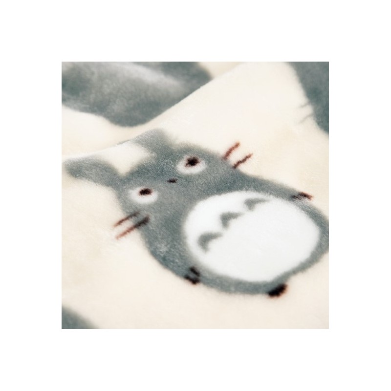 Linge de maison - Grande couverture Silhouette Totoro Gris 200x140 cm - Mon Voisin Toto