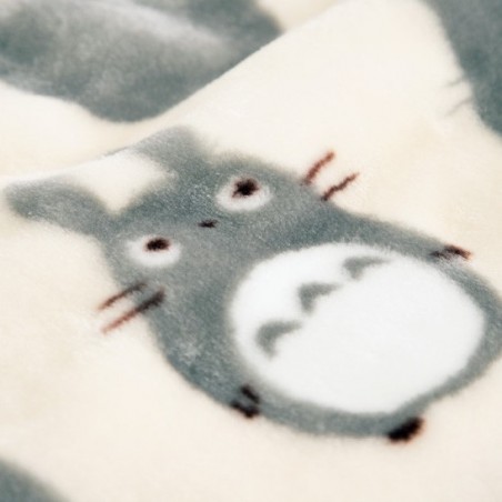 Linge de maison - Grande couverture Silhouette Totoro Gris 200x140 cm - Mon Voisin Toto