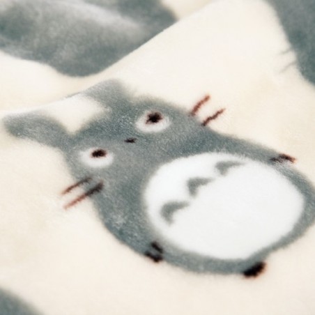 Household linen - Long blanket Big Totoro Silhouette 200x140 cm - My Neighbor Totoro