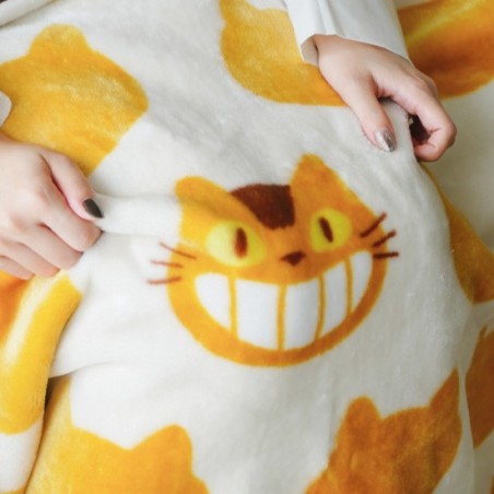Household linen - Long blanket Catbus Silhouette 200x140 cm - My Neighbor Totoro