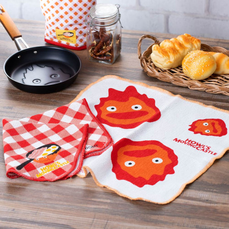 Kitchen and tableware - 2 pcs set Kitchen towel Calcifer - Howl's Moving Castle