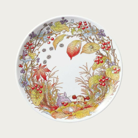 Porcelaine japonaise - Assiette 23 cm Totoro Baies - Mon Voisin Tororo