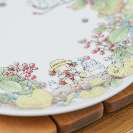 Japanese Porcelain - 23 cm Totoro Viburnum Plate - My Neighbor Totoro