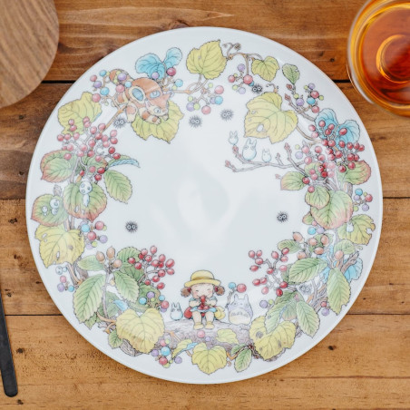 Porcelaine japonaise - Assiette 23 cm Totoro Viornes - Mon Voisin Totoro