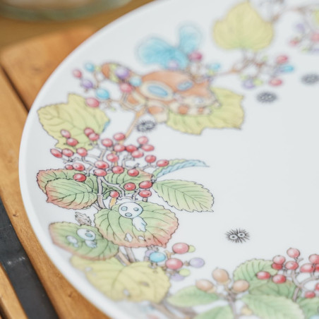 Japanese Porcelain - 23 cm Totoro Viburnum Plate - My Neighbor Totoro