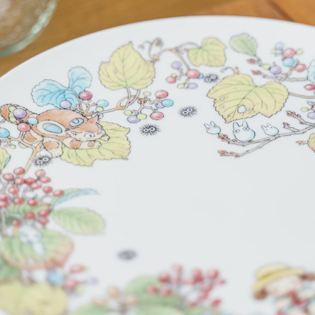 Japanese Porcelain - 23 cm Totoro Viburnum Plate - My Neighbor Totoro