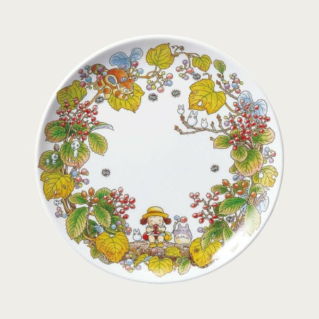 Japanese Porcelain - 23 cm Totoro Viburnum Plate - My Neighbor Totoro