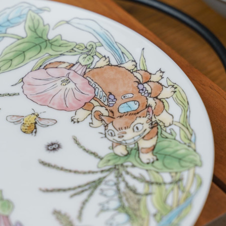 Japanese Porcelain - 23 cm Totoro Bindweed Plate - My Neighbor Totoro