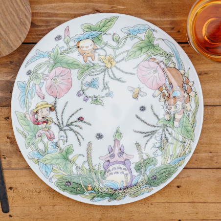 Japanese Porcelain - 23 cm Totoro Bindweed Plate - My Neighbor Totoro
