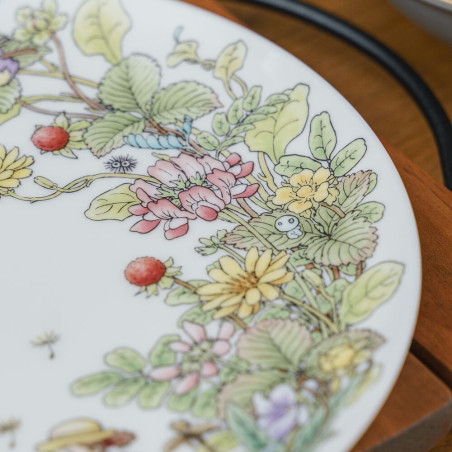Japanese Porcelain - 23 cm Totoro Strawberry Plate - My Neighbor Totoro