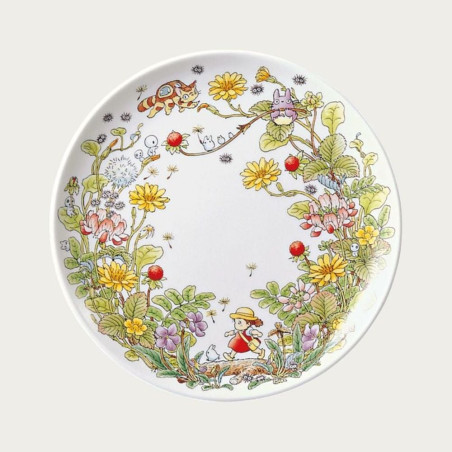 Porcelaine japonaise - Assiette 23 cm Totoro Fraise - Mon Voisin Tororo