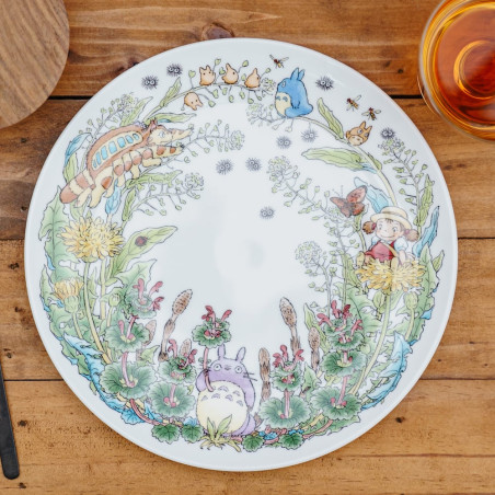 Japanese Porcelain - 23 cmTotoro Dandelion Plate - My Neighbor Totoro